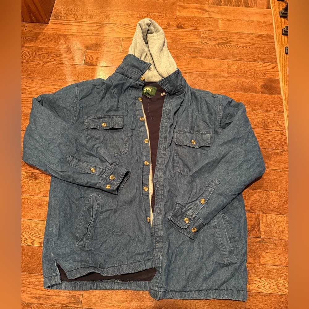 Men's Denim Hooded Jacket